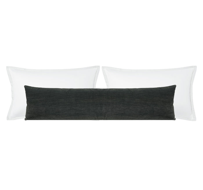THE XL LUMBAR :: STRIE VELVET // GRAPHITE