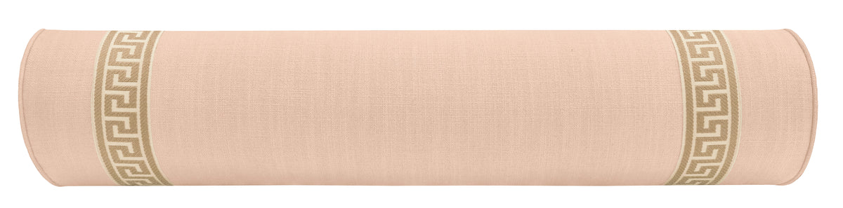 THE BOLSTER :: SIGNATURE LINEN // CAMEO + GREEK KEY TRIM // NATURAL