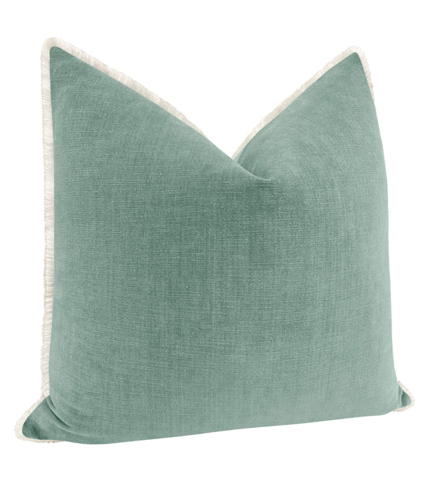 SIGNATURE CHENILLE // SPA BLUE + FRINGE