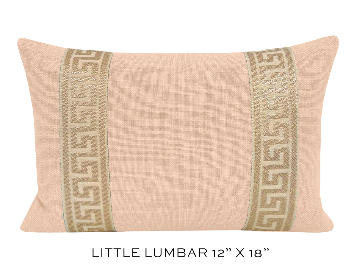 SIGNATURE LINEN // CAMEO + GREEK KEY TRIM // NATURAL