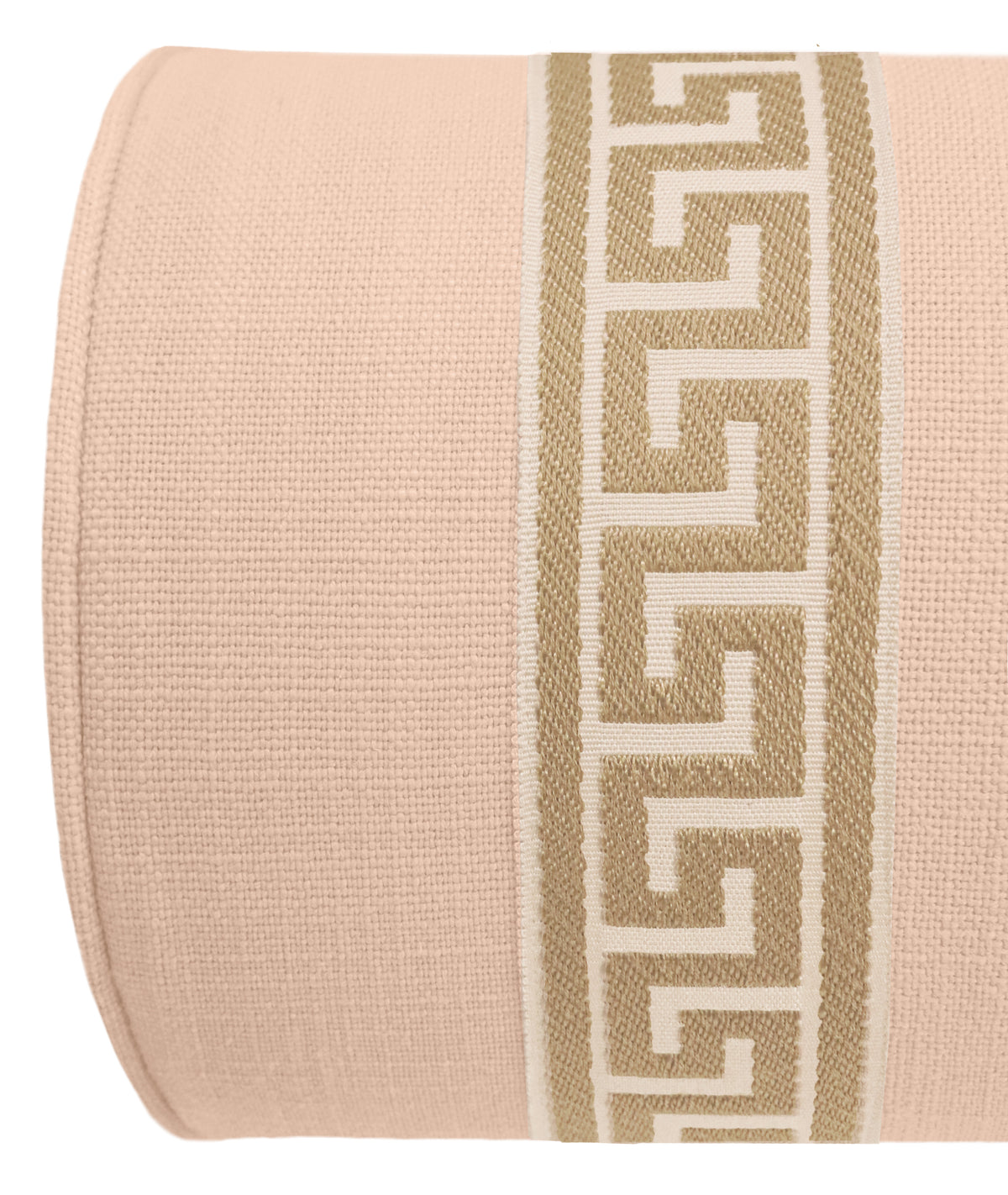 THE BOLSTER :: SIGNATURE LINEN // CAMEO + GREEK KEY TRIM // NATURAL