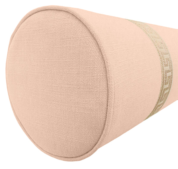 THE BOLSTER :: SIGNATURE LINEN // CAMEO + GREEK KEY TRIM // NATURAL