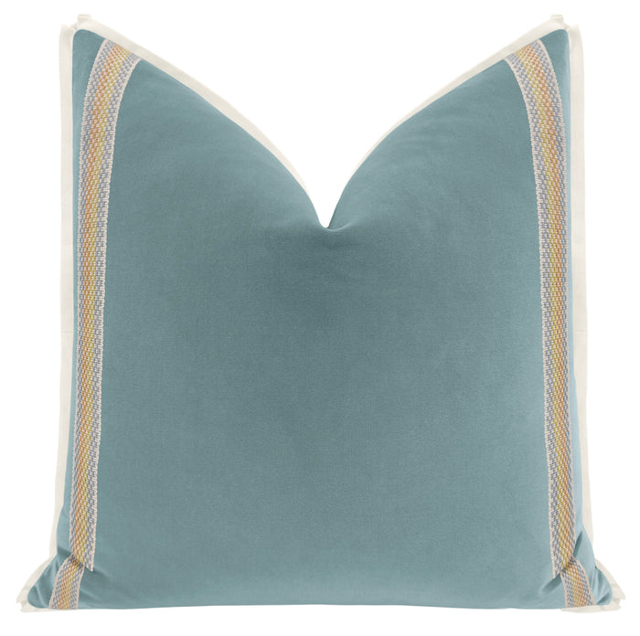 THE MILLICENT | SIGNATURE VELVET // HYDRANGEA BLUE + CHARDON BLUE TRIM