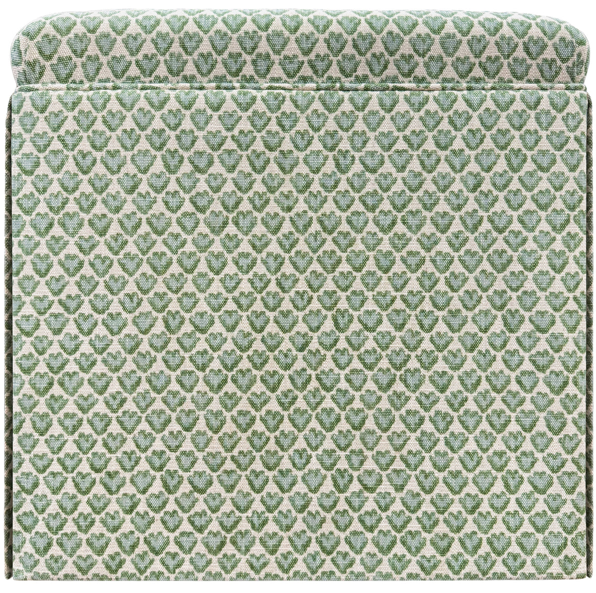 THE SKIRTED OTTOMAN :: SISSY PRINT // SPA BLUE