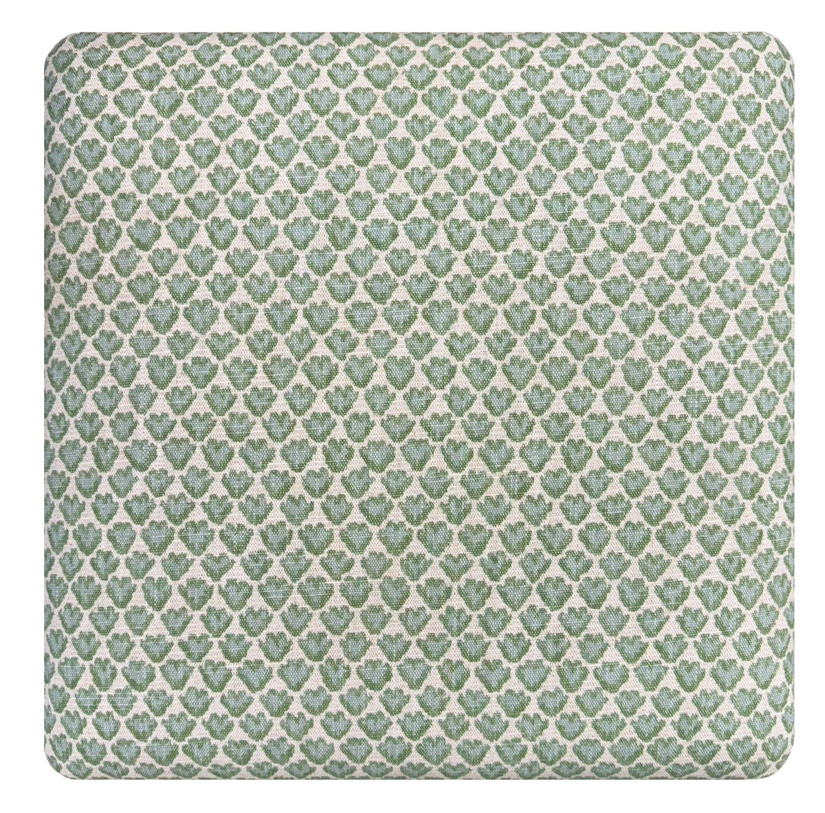 THE SKIRTED OTTOMAN :: SISSY PRINT // SPA BLUE