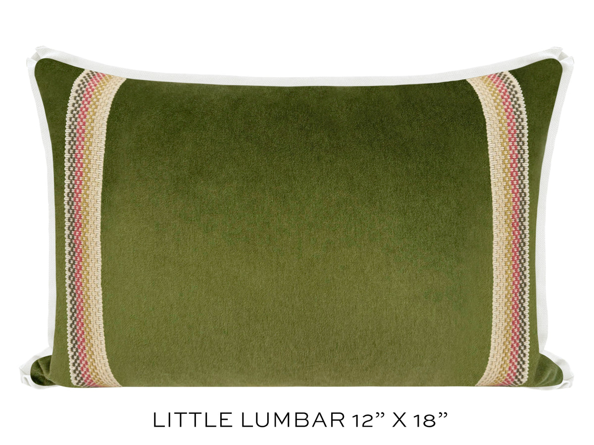 THE MILLICENT | SOCIETY VELVET // OLIVE + TEA ROSE TRIM