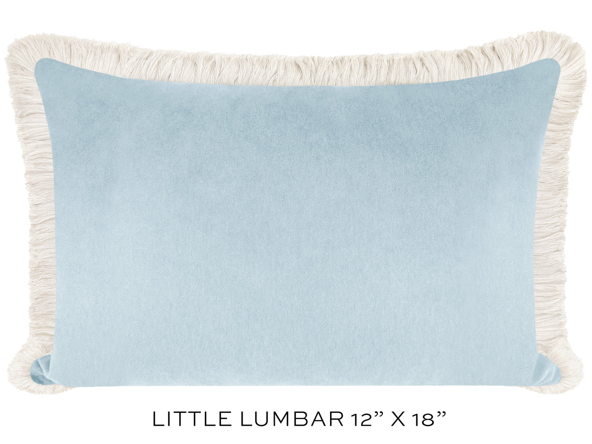 SOCIETY VELVET // SOFT BLUE + FRINGE