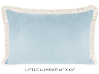 SOCIETY VELVET // SOFT BLUE + FRINGE