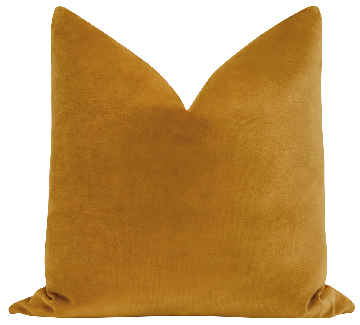 FINAL SALE : 22" X 22" SONOMA VELVET // CURRY PILLOW COVER