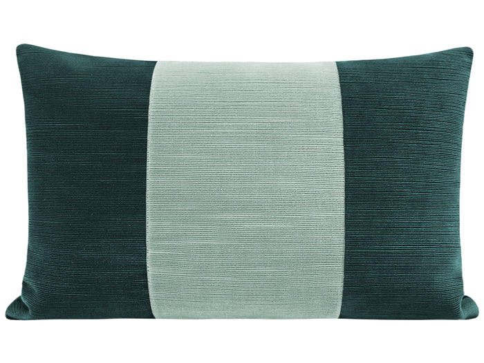 THE LITTLE LUMBAR :: STRIE VELVET // AEGEAN + SPA BLUE