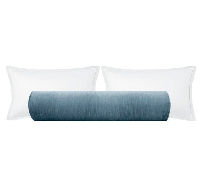 THE BOLSTER :: STRIE VELVET // CHAMBRAY