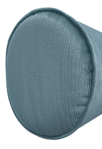 THE BOLSTER :: STRIE VELVET // CHAMBRAY + GREEK TRIM