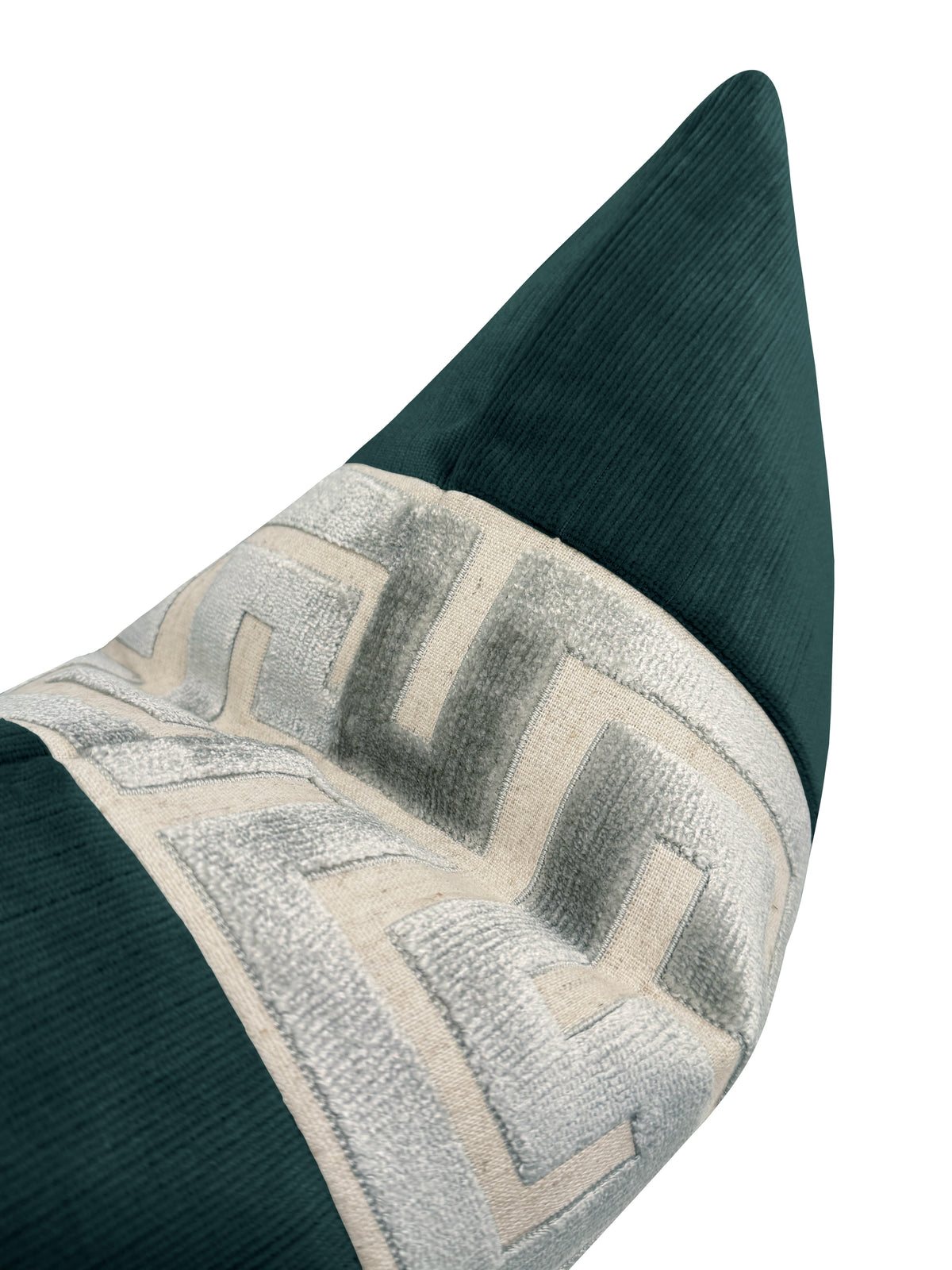 THE LITTLE LUMBAR :: STRIE VELVET // HARBOUR BLUE + PLATINUM GREEK TRIM