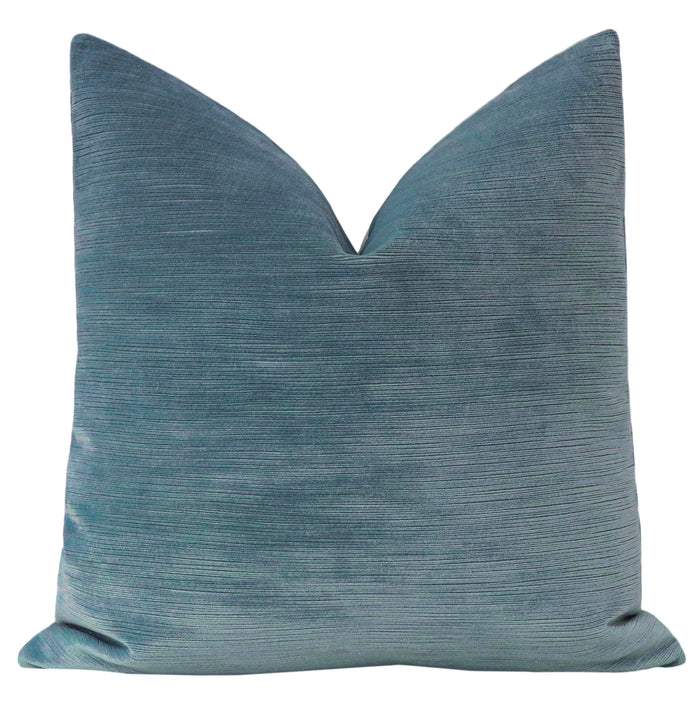 STRIE VELVET // CHAMBRAY