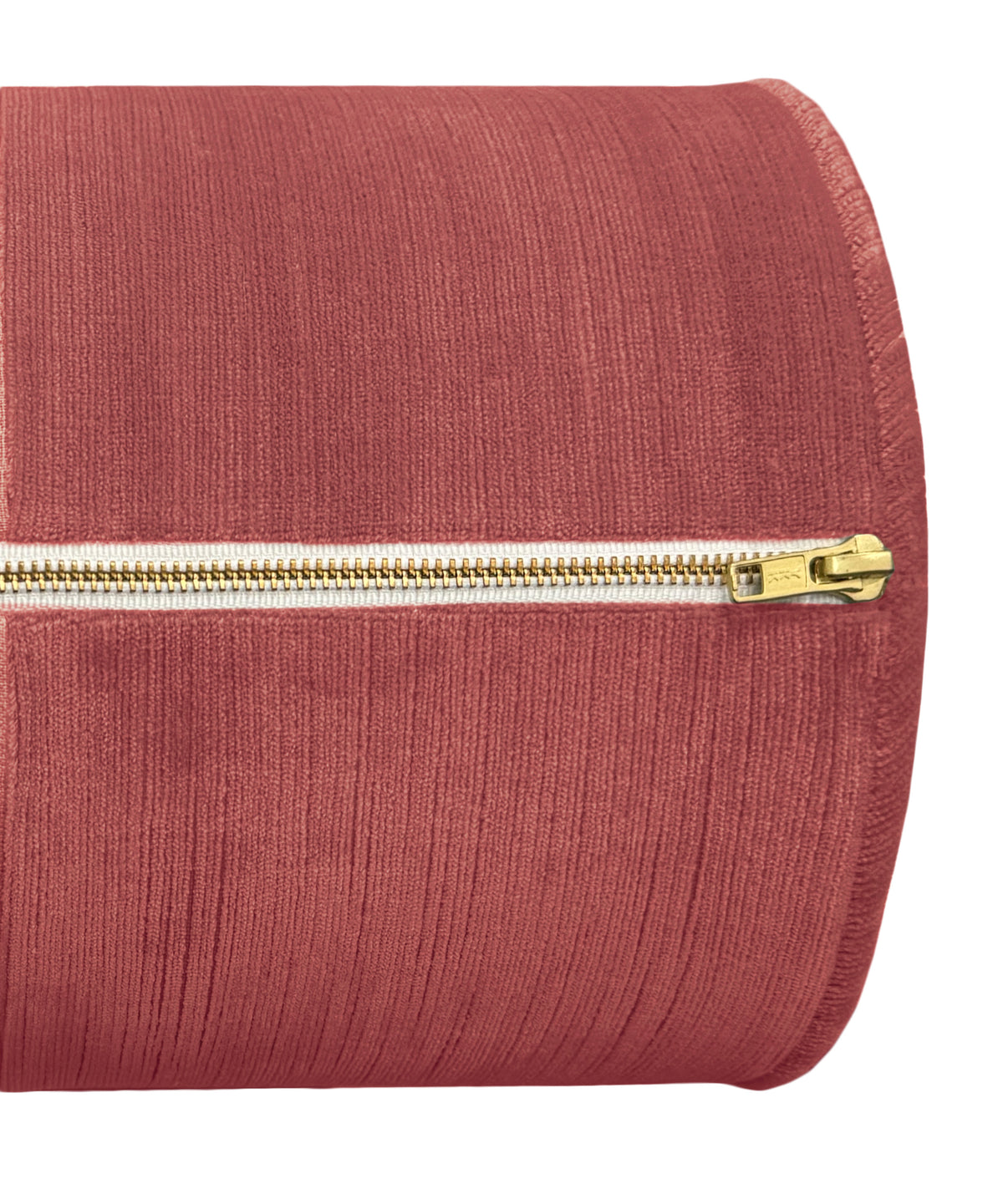 THE BOLSTER :: STRIE VELVET // ANTIQUE ROSE