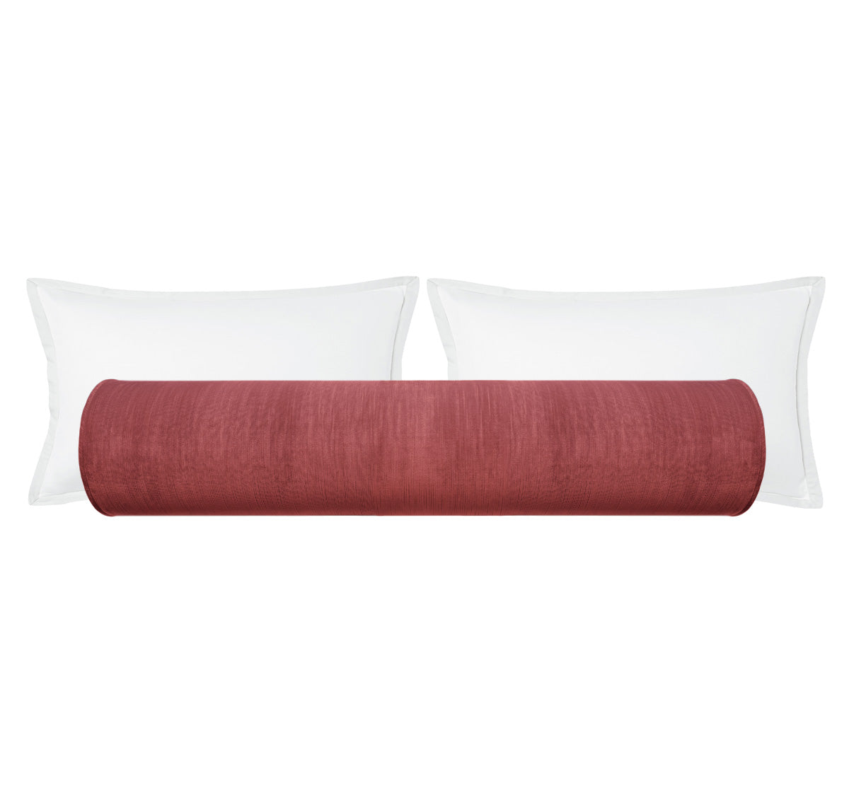 THE BOLSTER :: STRIE VELVET // ANTIQUE ROSE