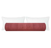 THE BOLSTER :: STRIE VELVET // ANTIQUE ROSE