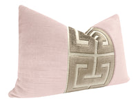 THE LITTLE LUMBAR :: STRIE VELVET // BALLET + TAUPE GREEK TRIM