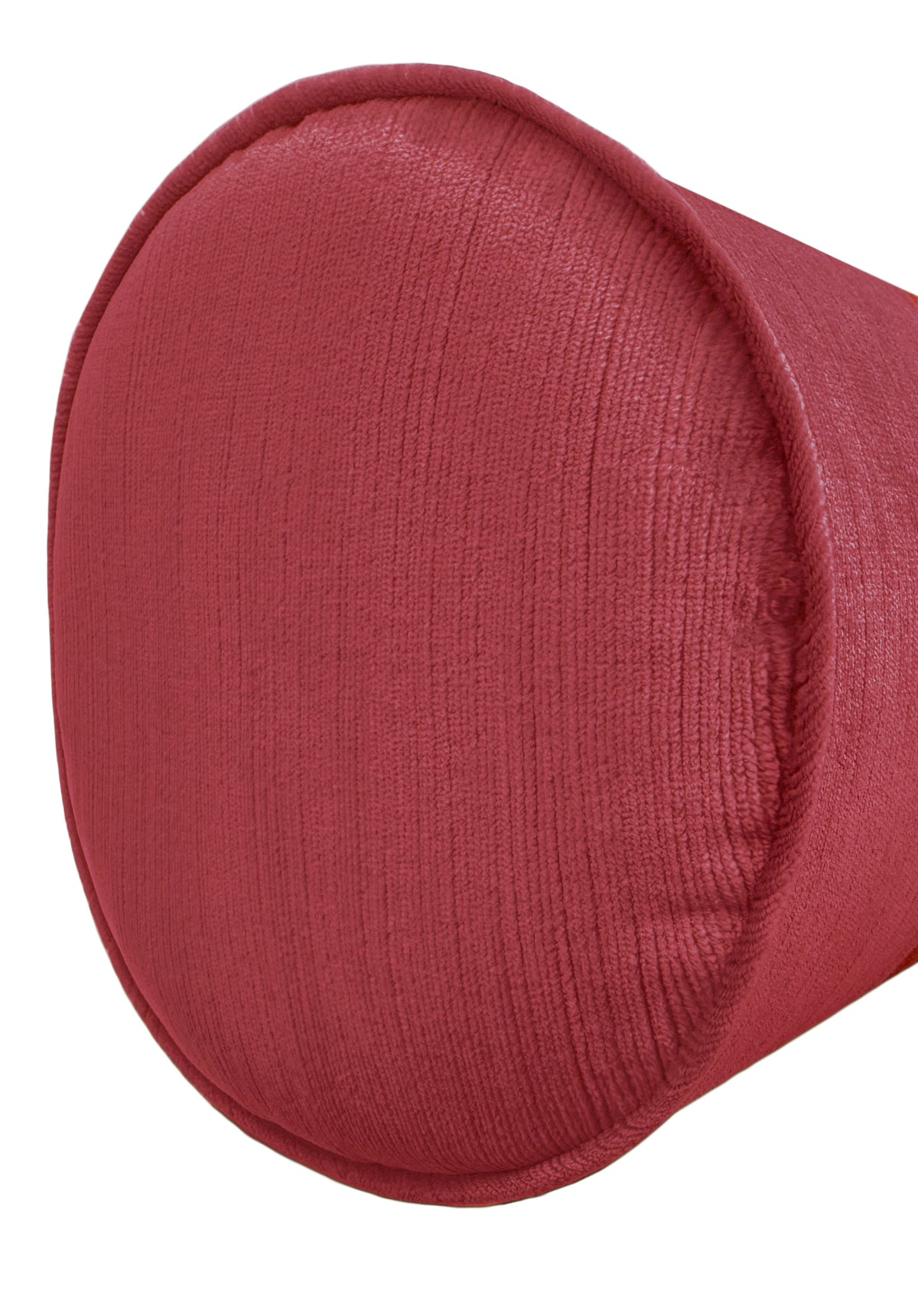 THE BOLSTER :: STRIE VELVET // RHUBARB