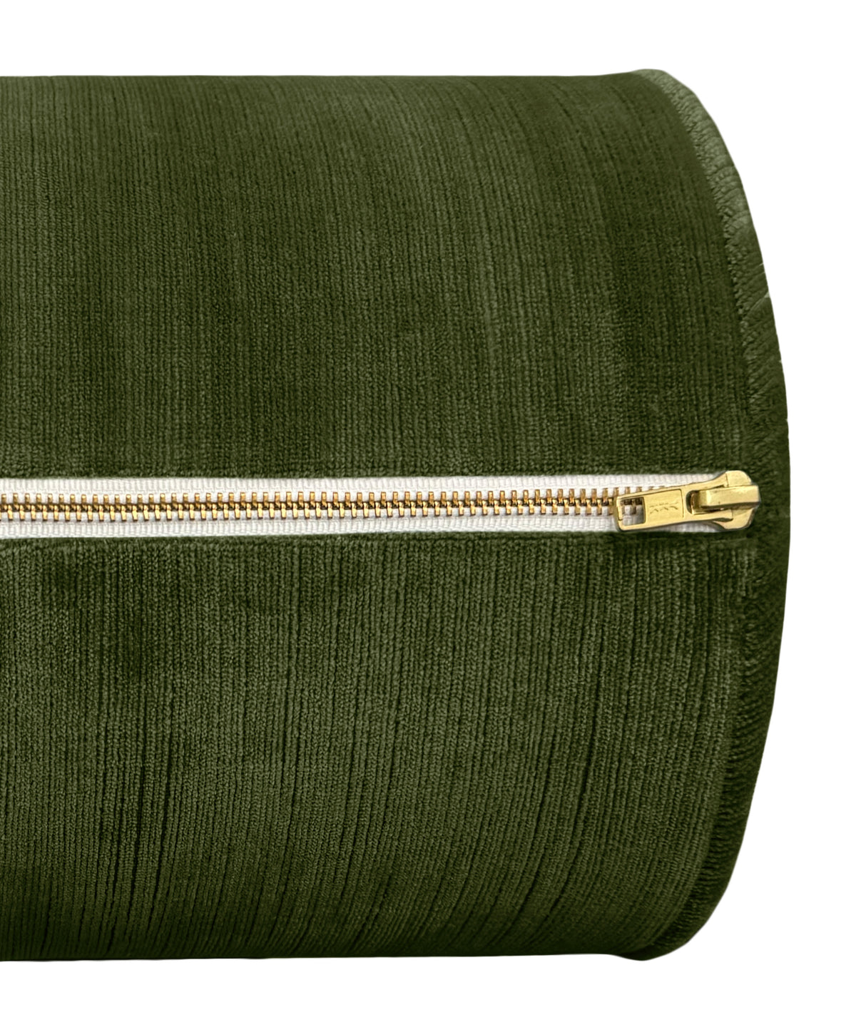 THE BOLSTER :: STRIE VELVET // OLIVE