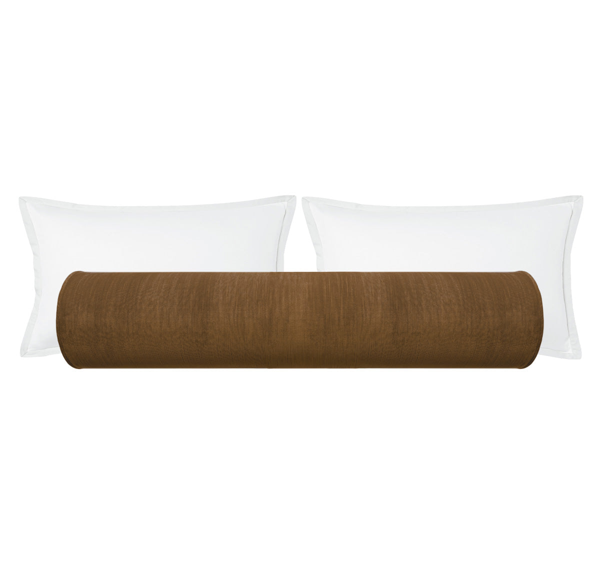 THE BOLSTER :: STRIE VELVET // CHESTNUT