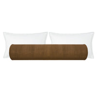 THE BOLSTER :: STRIE VELVET // CHESTNUT