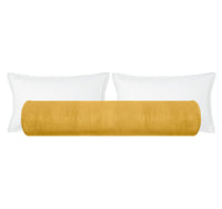 THE BOLSTER :: STRIE VELVET // GOLDENROD