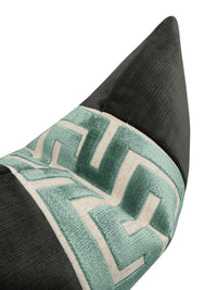 THE LITTLE LUMBAR :: STRIE VELVET // GRAPHITE + TURKISH GREEK TRIM