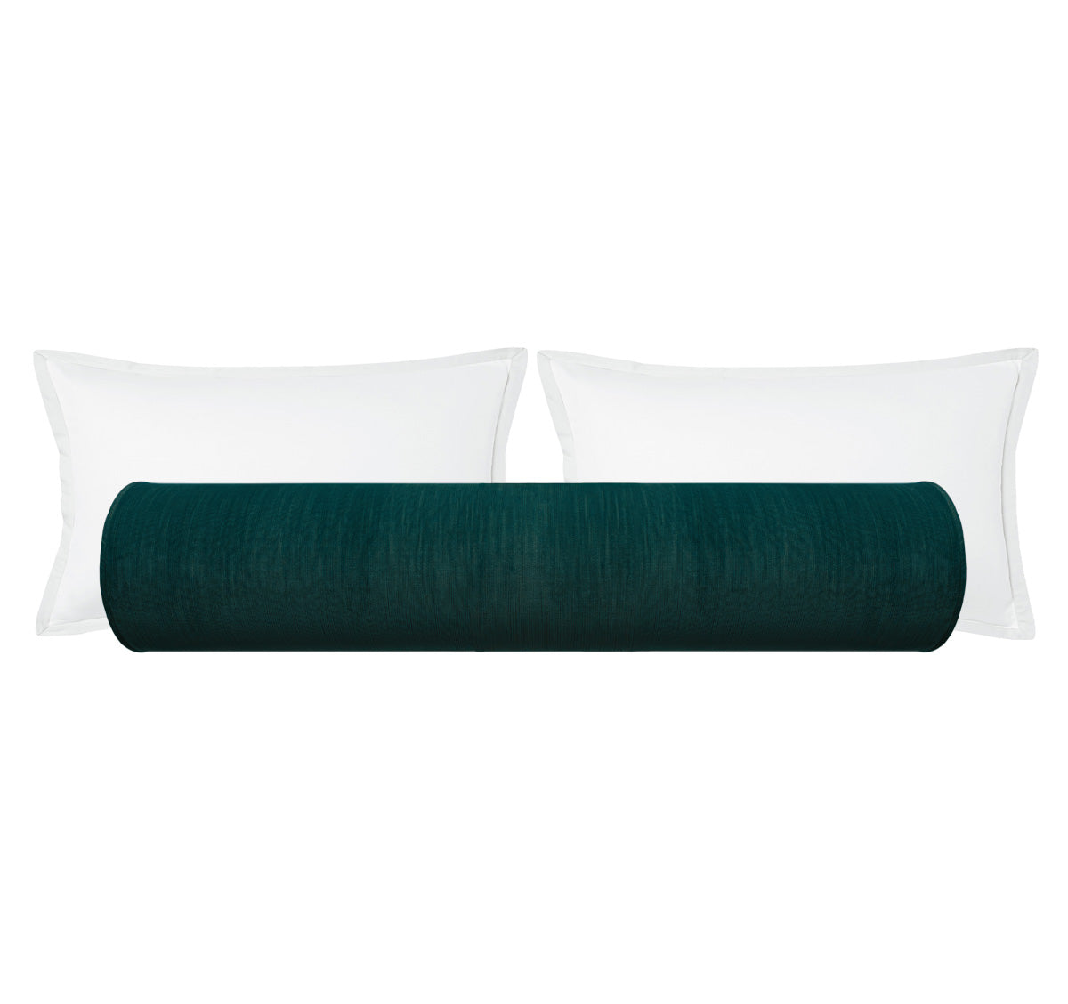 THE BOLSTER :: STRIE VELVET // HARBOUR BLUE