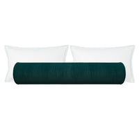 THE BOLSTER :: STRIE VELVET // HARBOUR BLUE