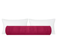 THE BOLSTER :: STRIE VELVET // MAGENTA