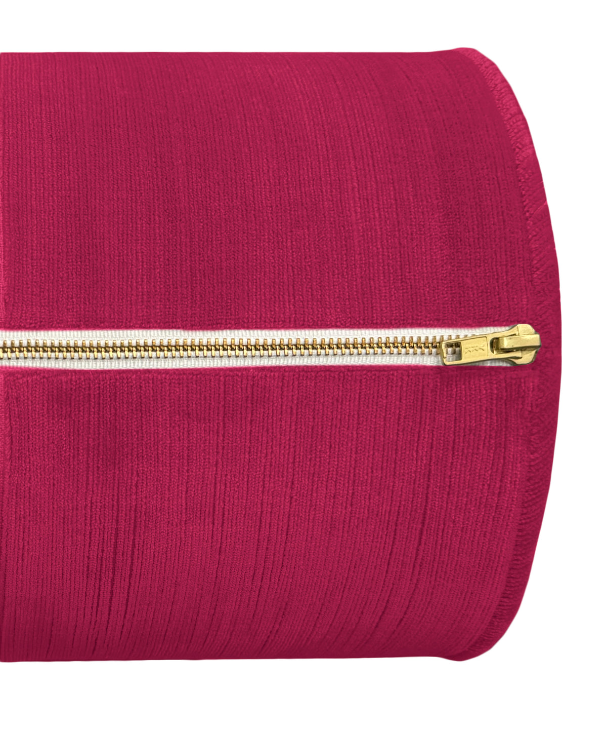 THE BOLSTER :: STRIE VELVET // MAGENTA