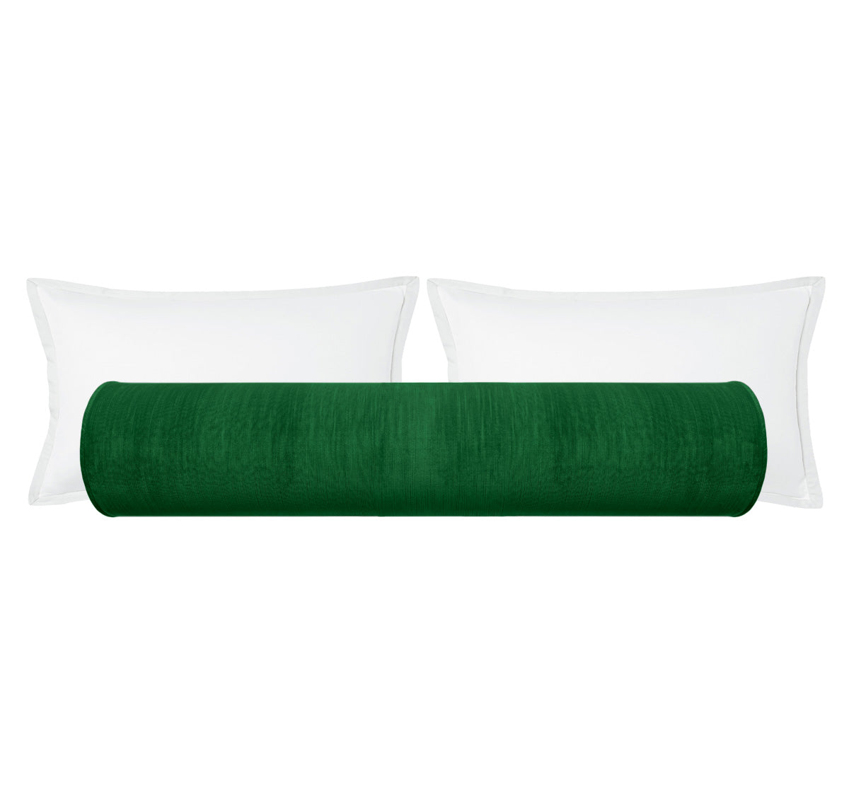 THE BOLSTER :: STRIE VELVET // MALACHITE