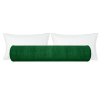 THE BOLSTER :: STRIE VELVET // MALACHITE