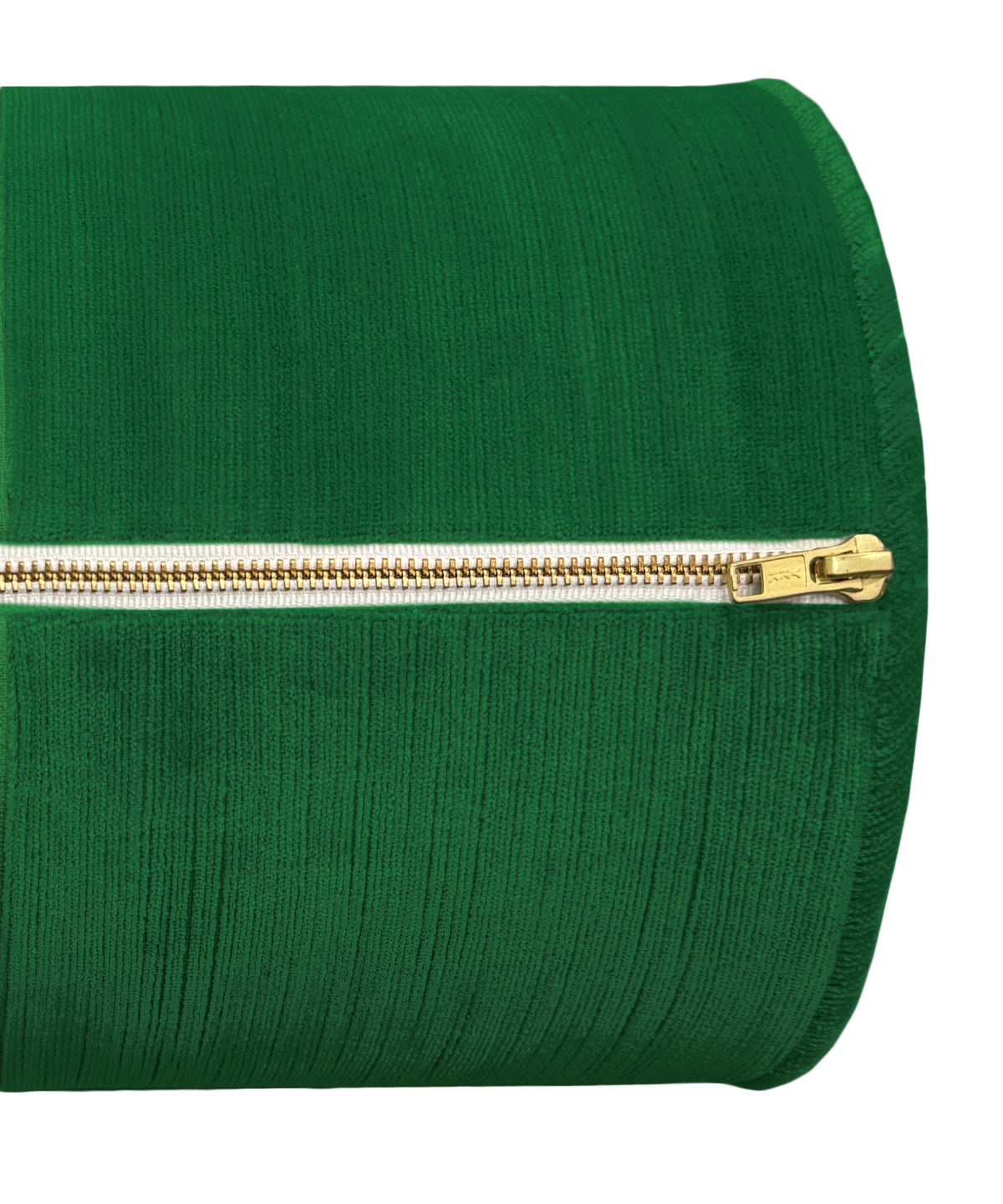 THE BOLSTER :: STRIE VELVET // MALACHITE