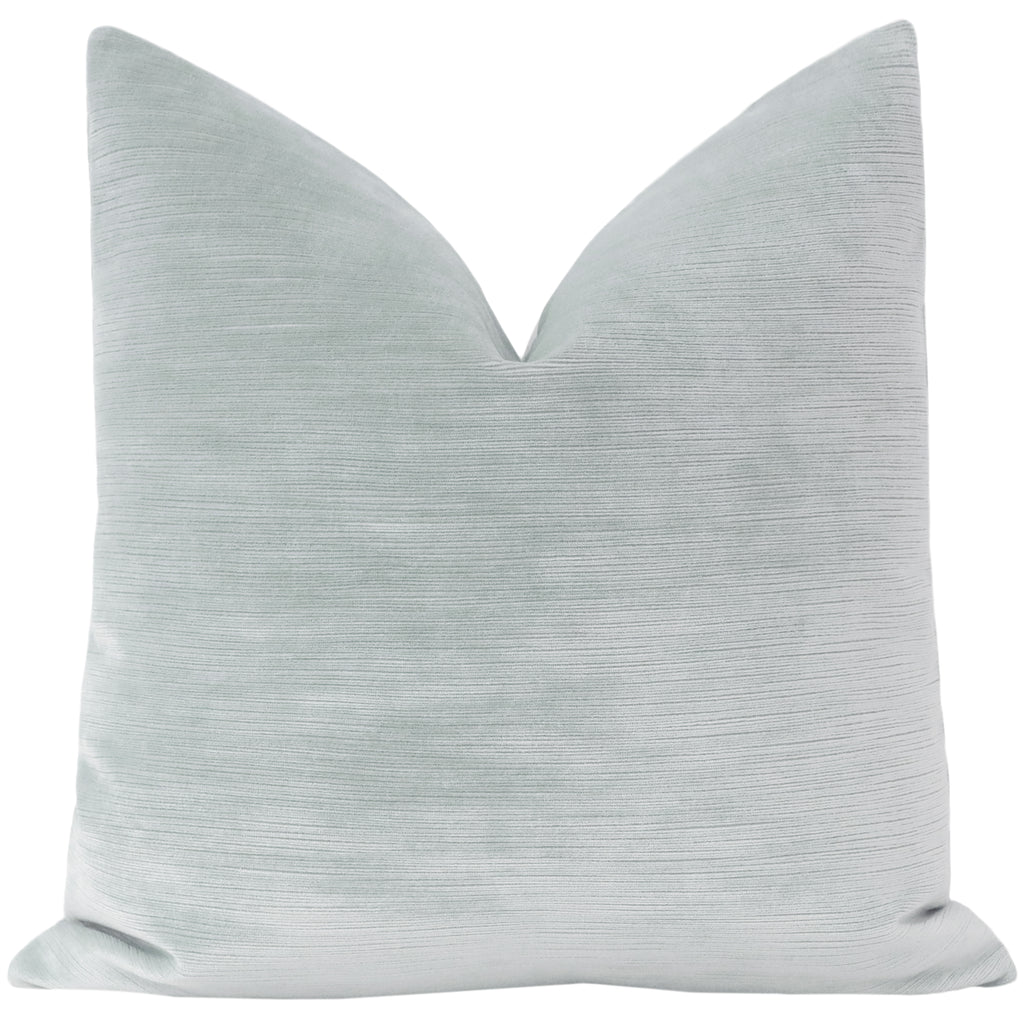 STRIE VELVET / MIST Pillow 26x26