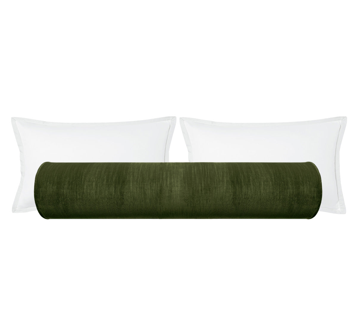 THE BOLSTER :: STRIE VELVET // OLIVE