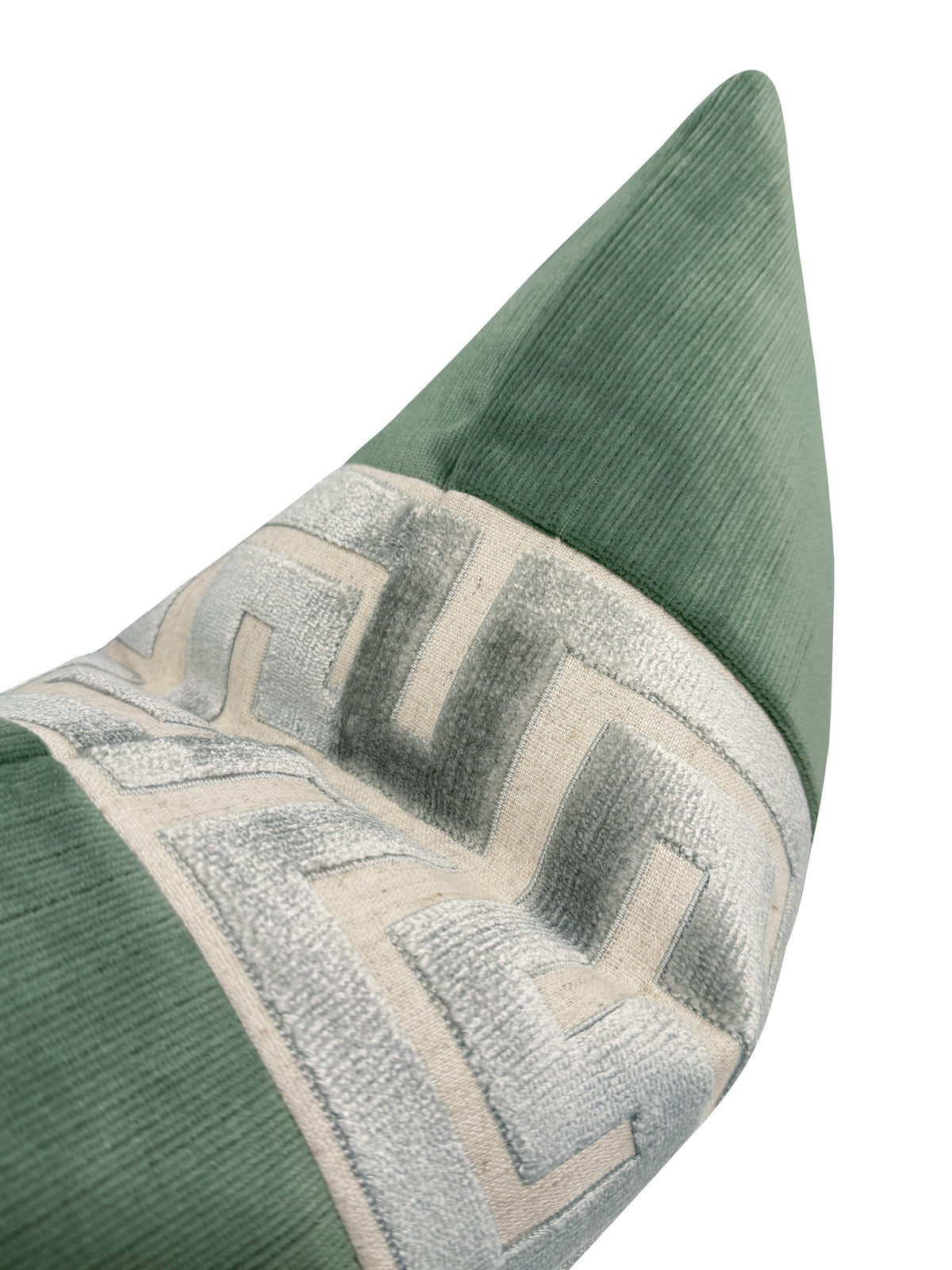 THE LITTLE LUMBAR :: STRIE VELVET // PATINA + PLATINUM GREEK TRIM