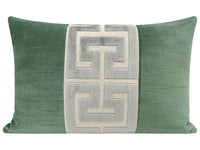 THE LITTLE LUMBAR :: STRIE VELVET // PATINA + PLATINUM GREEK TRIM
