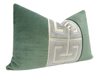 THE LITTLE LUMBAR :: STRIE VELVET // PATINA + PLATINUM GREEK TRIM