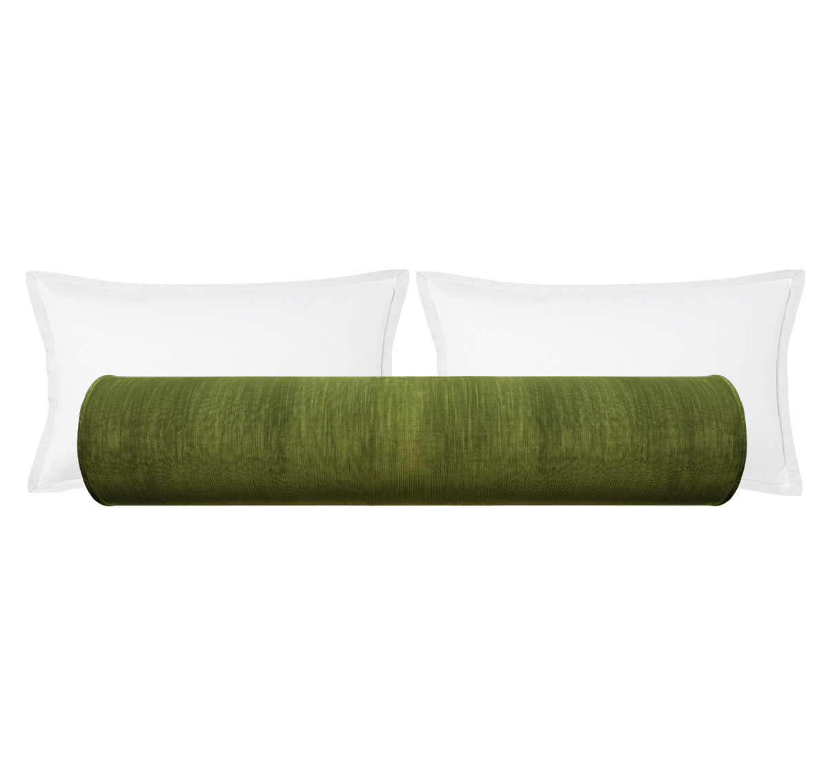 THE BOLSTER :: STRIE VELVET // PERIDOT