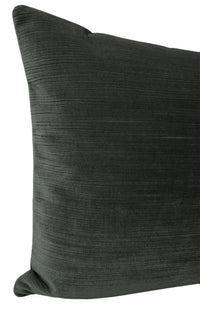 THE XL LUMBAR :: STRIE VELVET // GRAPHITE