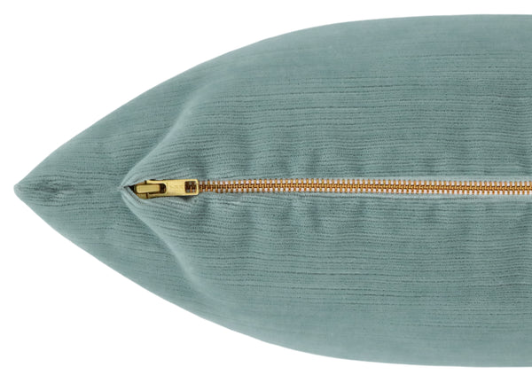 THE XL LUMBAR :: STRIE VELVET // CERULEAN BLUE