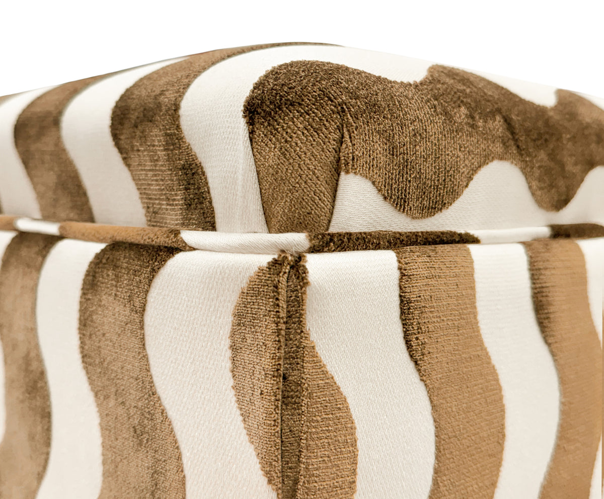 THE SKIRTED OTTOMAN :: THE WAVE  // CAMEL