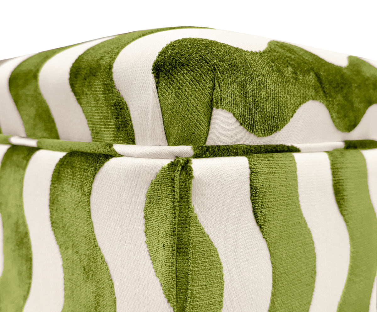 THE SKIRTED OTTOMAN :: THE WAVE  // LETTUCE