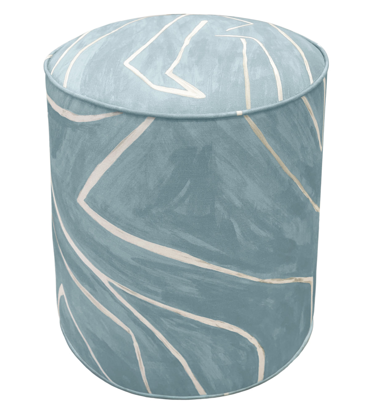 THE TIGHT ROUND OTTOMAN :: GRAFFITO // DEEP SKY
