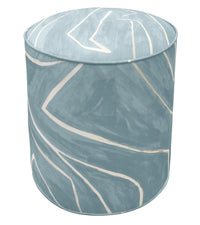 THE TIGHT ROUND OTTOMAN :: GRAFFITO // DEEP SKY