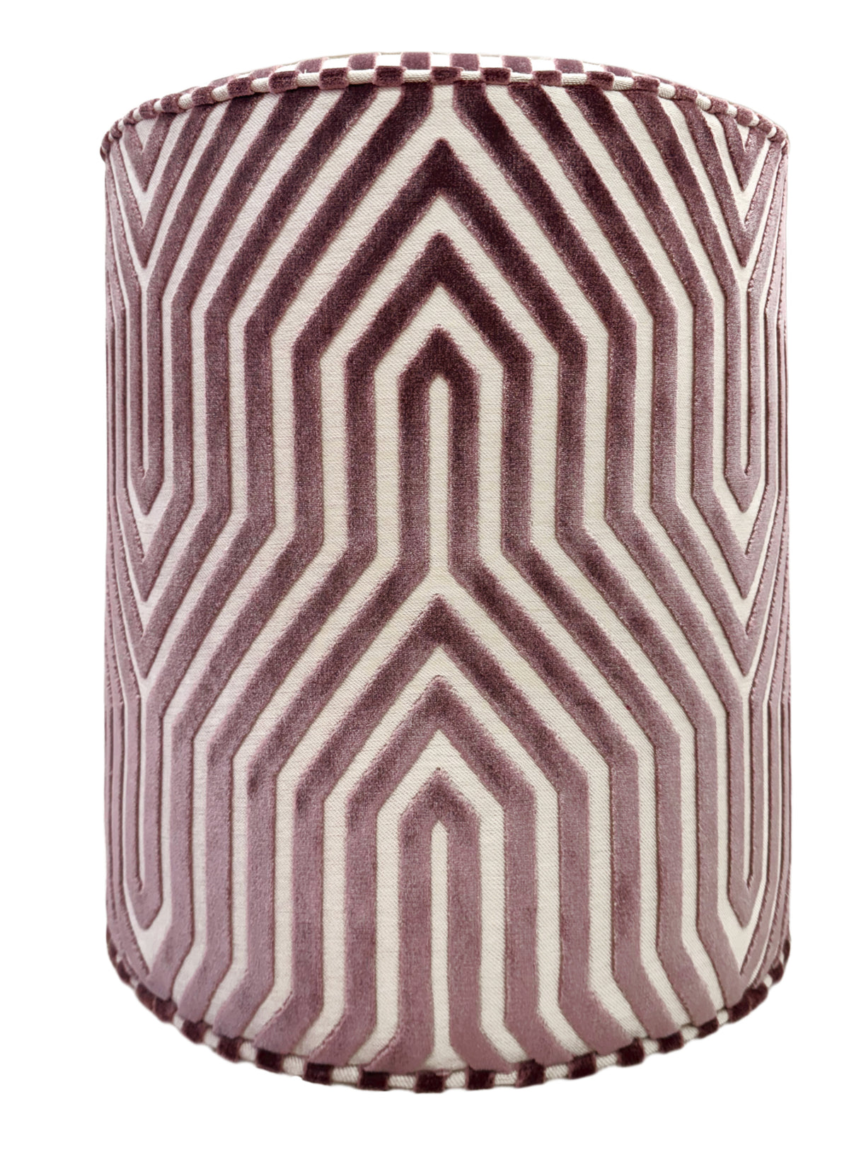 THE TIGHT ROUND OTTOMAN :: VANDERBILT VELVET // LILAC | SCHUMACHER