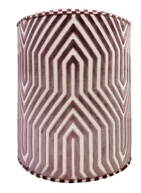 THE TIGHT ROUND OTTOMAN :: VANDERBILT VELVET // LILAC | SCHUMACHER