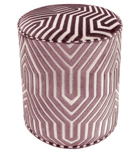 THE TIGHT ROUND OTTOMAN :: VANDERBILT VELVET // LILAC | SCHUMACHER